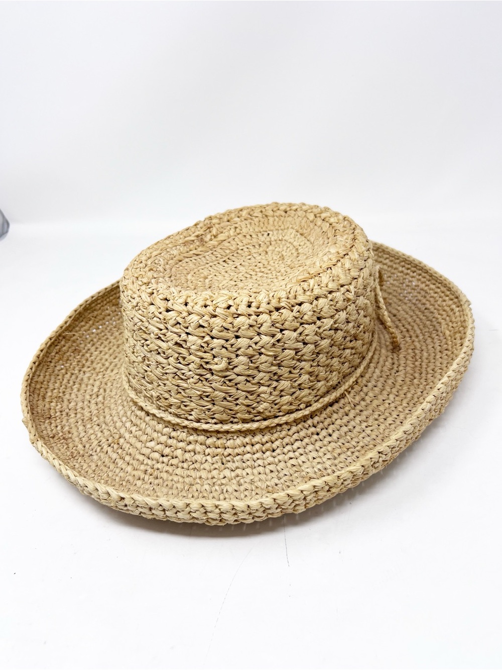 SCALA COLLECTION RAFFIA STRAW PACKABLE SUN HAT ONE SIZE